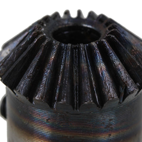 45 Steel Tapered Bevel Gear Wheel 6mm Hole Diameter, 20 Teeth, 1 Modulus, close-up of gear teeth