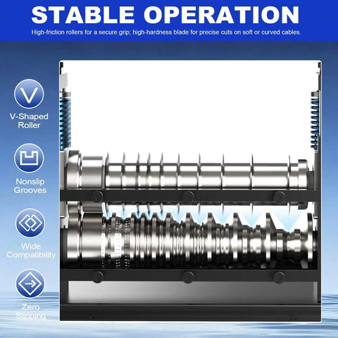 Automatic Wire Stripping Machine For Copper Wires 0.08 To 1.5 Inches, 11 Channel Design With 700W Motor And 10 Ultra Blades interior view