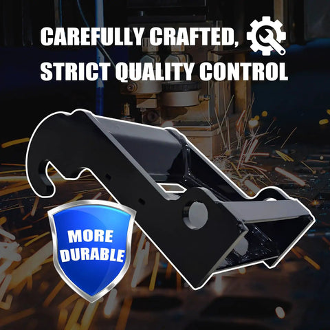 No Fuss Quick Connect Excavator Bucket Coupler Bracket For Easy Mounting On Bobcat E Series Mini Excavators front view