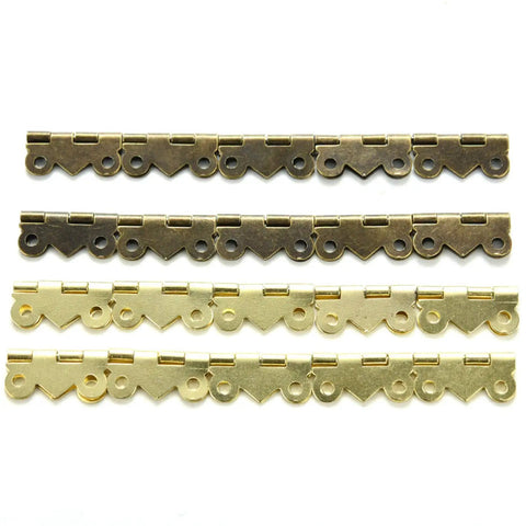 10 Pcs Mini Butterfly Hinges Gold For Jewelry Boxes And Wood Boxes Dollhouse Cabinets And Drawers Diy Repair Retro Dope Decorative Hardware