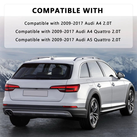 Audi A4 A5 Quattro 2.0T Oil Dipstick Replacement OEM 06H115611E compatibility with 2009-2017 models, rear view of car