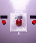 Lockable Button Protective Cover For Power Switches, rugged clear plastic guard over red control button on panel