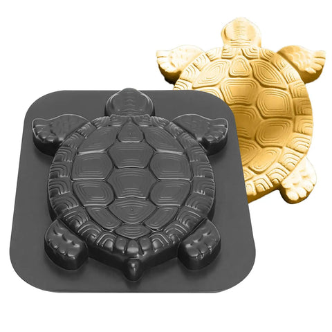 Turtle Shaped Concrete Stepping Stone Molds Reusable Cement Molds For DIY Patio Path Lawn Garden Landscaping Crafting Accessories