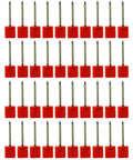 40 Pack Archery Target Pins For Holding Target Faces On EVA Foam And Paper Targets, Heavy Duty Plastic And Manganese Steel, red pins