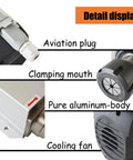 220V 6KW CNC Spindle Motor 18000RPM Square Body With ER32 Flange And Nut detail display with aviation plug and cooling fan