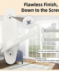 Heavy Duty White Gliding Door Thumb Latch Replacement For Andersen Patio Doors with screws, showcasing smooth design in modern living room.