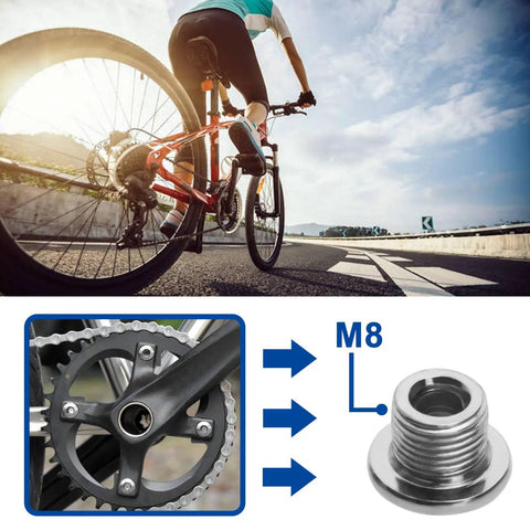10 Piece Bicycle Chainring Screws And Crank Bolts Kit For Mountain Road And Folding Bikes Durable Carbon Steel Chainring Fasteners