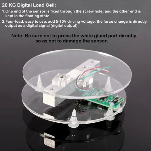 20Kg Digital Load Cell Weight Sensor with HX711 Module for DIY Scale