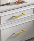 Brushed Brass Drawer Pulls 25 Pack For Cabinets And Dressers, Go To Square Cabinet Handles With 7 1/2 Inch Hole Centers