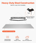 Diagram of Tow Behind 6 Ft Drag Harrow With Chain Harrow Adjustable Width 80 Lb Load Capacity showing heavy-duty steel construction.