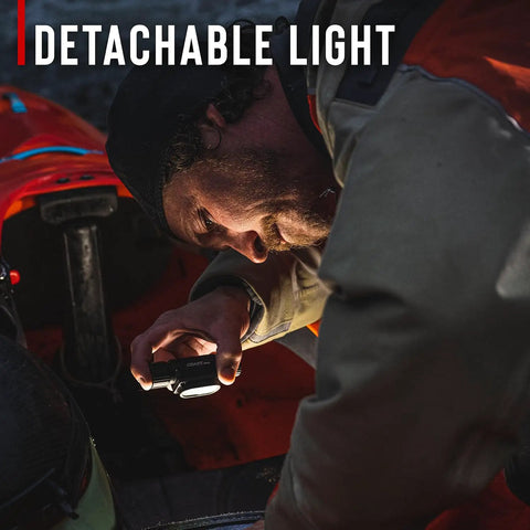 Person using Ultra Bright 1500 Lumen Headlamp With USB Rechargeable Dual Power And IP68 Waterproof Seal Spot and Flood Beams