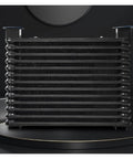 10 LPM Industrial Air Oil Cooler With Dust Proof Filter And Centrifugal Fan DC 24V Heavy Duty Pro Grade Cooling For Engineering Machinery And Mobile Equipment Built Tough To Beat The Heat, black finned unit front view
