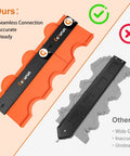 Slick Contour Gauge With Tight Locking Pins And Seamless Interlock Setup For Copying Irregular Shapes Quick Professional Profile Tracker For Drywall Contractors And Flawless Fit Out Grinds comparison of gauges.