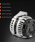 Beefed Up 220A 12V CW Alternator With 6 Groove Pulley for Jeep Grand Cherokee 2011-2021 side view