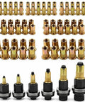 Rivet Nut Tool Set Carbon Steel M3 to M12 Mandrels and Nuts, 77 Piece Head Rivet Nut Kit for Auto Repair and Metal Fabrication, Pro Grade Nut Setter, Includes Spares for DIY Projects, rivet nuts and mandrels