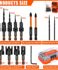Pro Grade Countersink Drill Bit Set 15Pcs M2 Cobalt HSS Woodworking Kit with tapered bits, plug cutters, and storage box display.