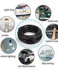 18 Gauge 2 Conductor Electrical Wire With Oxygen Free Copper Core, 18AWG Stranded PVC LED Cable, shown for various uses