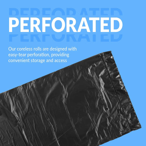 40 To 45 Gallon Heavy Duty Trash Bags 50 Pack Black Garbage Bags For Serious Cleanup With Super Sizeable Strength Leak Resistant