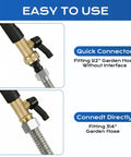 Quick connector fittings for Extendable Power Washer Wand Kit With Dual Nozzles And Two Spray Jets, Beast Mode High Pressure Hose Nozzle