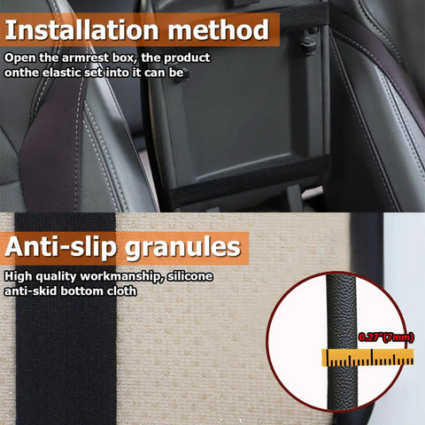 Installation guide for Fresh Fit Car Center Console Pad Red Waterproof Auto Interior Glow Up Heavy Duty PU Leather.