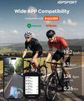 Cyclists using BSC300T Wireless Bike Computer GPS With Two Point Four Inch Touch Screen Offline Maps Off Course Warning And Power Level Display