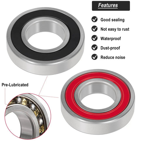 Pre-lubricated bearings from Washer Seal And Bearing Replacement Kit For Tub And Drum Shaft Assembly Repair Includes Outer Rear Tub And Compatibility With DC97-17004A B E DC97-17040B DC62-00156A DC97-19636A And WF393 WF395 WF24H WF42H WF405 Models
