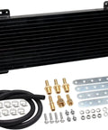 Low Pressure Drop Transmission Oil Cooler Kit For Heavy Duty Trucks Up To 40K GVW Beefy High Flow Design Black LPD47391 parts