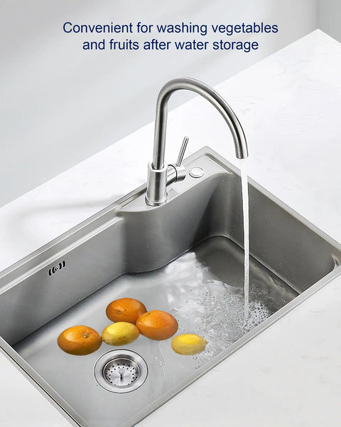 2 Pack Kitchen Sink Basket Strainers Replacement For 3-1/2 Inch Standard Drains Brushed Stainless Steel Body With Center Knob And Rubber Stopper Fits Most American Sinks Easy Install