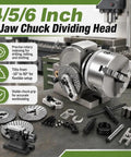 Built Tough 4 5 6 Inch 3 Jaw Chuck Dividing Head With MT2 Tailstock Precision Plates for drilling and milling setups.