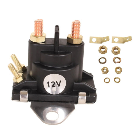 Starter Relay And Solenoid Switch For Mercury Mercruiser Outboard Motors 8HP-115HP 12V; features copper terminals and fittings.