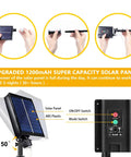 Two Pack 300 LED Solar Fairy Lights 108 Feet Outdoor Indoor Waterproof Twinkle String With 8 Modes And Remote solar panel setup