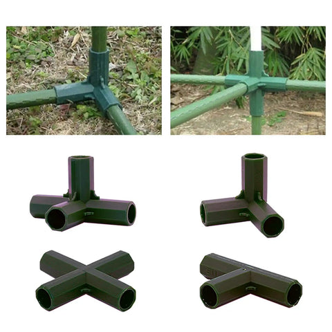 Sixteen Millimeter Fittings Set With Four Connector Types For Stable Built To Last Heavy Duty Tough As Nails Greenhouse Frame Building Black Connectors Perfect For Grape Trellis Sunscreen Sheds And Garden Projects