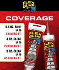 Super Slick Rubberized Waterproof Adhesive Blends Clear Paste For Kickass Instant Hold On Every Surface Bonds Fast Whether Dry Or Underwater drops zero drips displayed on packaging