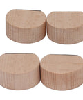 Round Door Stop Set For Home Office And Hotel Use Anti Slip Anti Collision No Slam 4 Pack Noise Reducing Door Stops made of beech wood
