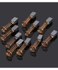 Rock Solid 50 Pack Carbon Brush Replacement For Electric Drill And Rotary Tool Motor Hella Durable Graphite Copper Contacts Restore Snappy Power And Smooth Performance Quick Install 5X5X8MM Upgrade Parts, graphite copper carbon brushes with springs.