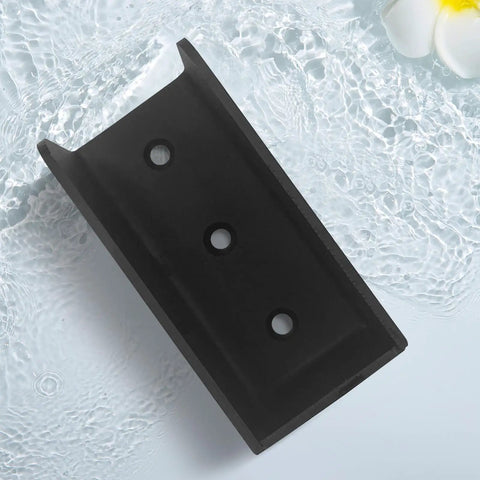 Black powder-coated bracket from 20 Pack Deck Railing Brackets For 2x4 Wood Posts One And A Half Inch Black Powder Coated Carbon Steel Connectors