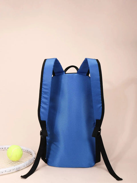 Ultra Light 12L Bike Backpack For Mountain Biking And All Day Adventures, Super Slim 134g Pack, blue design with tennis accessories