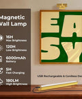 Gold Wireless Picture Lights For Wall Art 2 Pack Rechargeable Wall Spots With Led Battery Screen Dimmable Gallery Bulbs magnetic wall lamp above framed art.