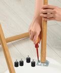 M6 Screw In Rubber Furniture Levelers With Anti Slip Grip Noise Reduction Heavy Duty Adjustable Feet For Sofas Tables Chairs Easy Install Floor Protection Ideal For Living Rooms And Bedrooms on chair leg