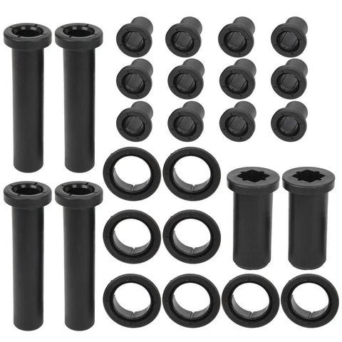 Rear Suspension Bushings Kit For Polaris Sportsman 500 HO 4X4 2003 To 2005 Replacement MG1282101AZ High Quality ABS Wear Resistant Bolt In Improves Ride Handling OEM Style Control Arm Bushings For ATV Quad, 26-piece black bushings set