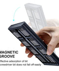 Heavy Duty 63 In 1 Precision Screwdriver Set With Magnetic Bits For Phone Repair Including Torx And Hex Heads Built To Last A Lifetime, black case