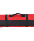 Multifunctional Chef Knife Roll Bag With 20 Slots For Home Kitchen Travel And Camping, Portable Cutlery Organizer In Canvas Red