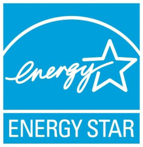 Energy Star logo on blue background for Led Schoolhouse Ceiling Fan Light Kit For Indoor Outdoor Use Energy Star Rated Three Fitters