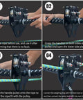 Step-by-step installation of Beefy Tandem Speed Double Pulley System For Zip Lines 45kN Break Load High Tensile Steel Alloy