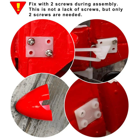 Assembly guide with screws for Extra Large 29.5 Inch P51 Mustang Remote Control Combat Aircraft 4CH Brushless RC Plane With Dual Batteries