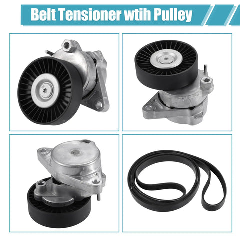 Mercedes-Benz Serpentine Drive Belt Tensioner Pulley And Idler Pulley Belt Assembly For C240 C320 CL500 CLK320 E320 E500 ML500 S350 SL55 Vehicles
