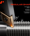 Close-up of cutting tool crafting a metal thread with complete teeth, smooth surface, and consistent precision.