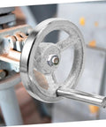 Heavy Duty Cast Iron Handwheel With Chrome Plated Crank Handle For Lathe And Milling Machines, Precision Mechanical Revolving Knob