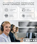 Customer service team providing reliable support for auto parts with headsets and computer workstations.