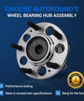 Premium Rear Wheel Hub Assembly For 2014 To 2019 Kia Soul And Soul Ev Drop In Replacement 52750B2050 with five lug and ABS.